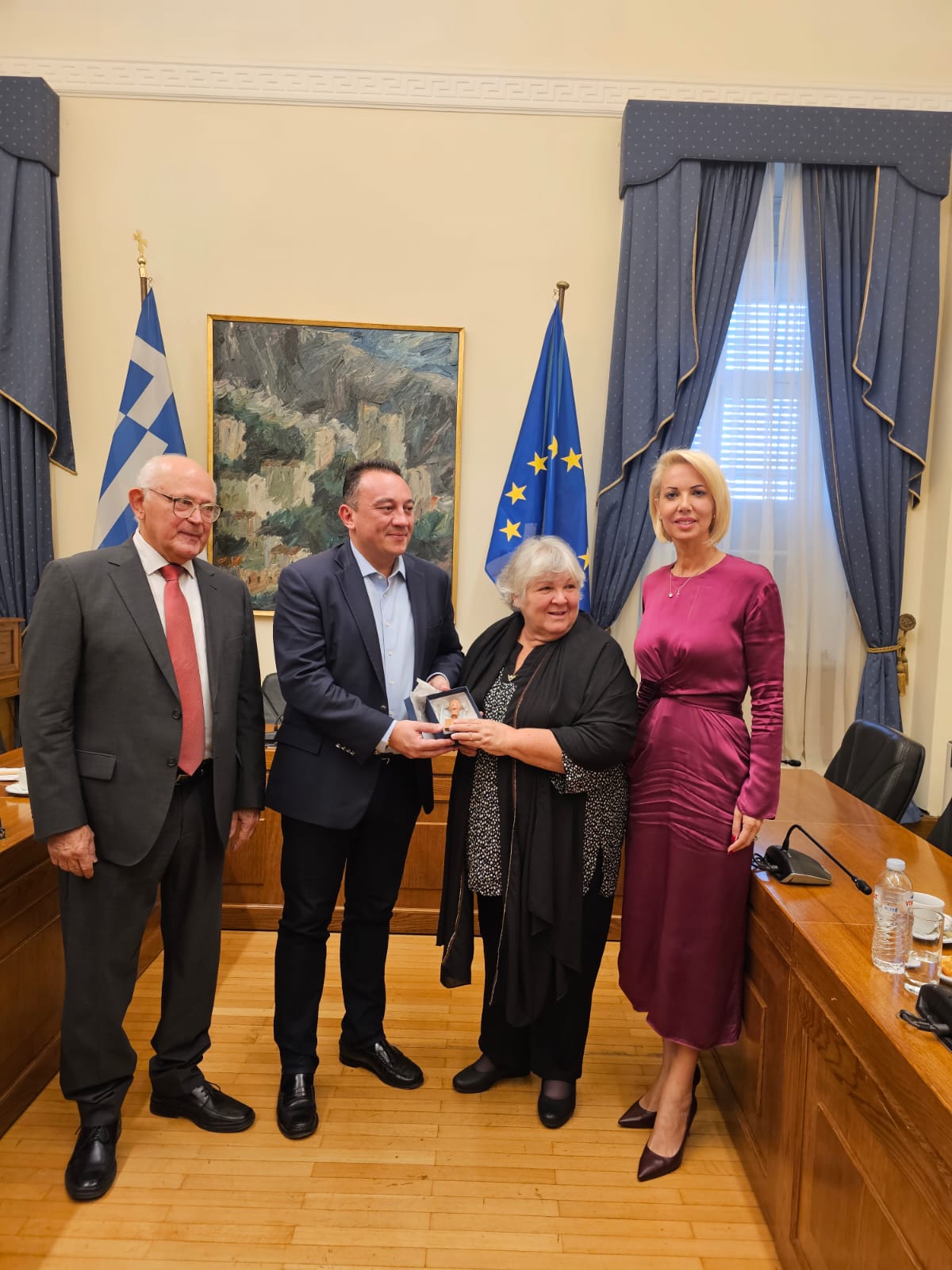 Η Κατερίνα Μονογυιού με την κόρη του Τσε Γκεβάρα, Aleida Guevara March