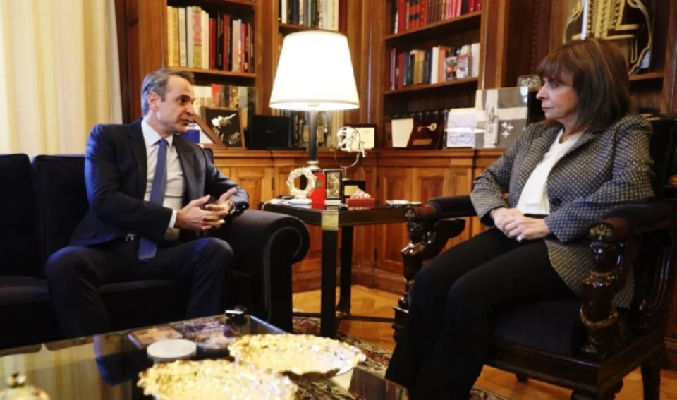 Συνάντηση Μητσοτάκη με Σακελλαροπούλου: Δώσατε στον θεσμό τα δικά σας ξεχωριστά χαρακτηριστικά
