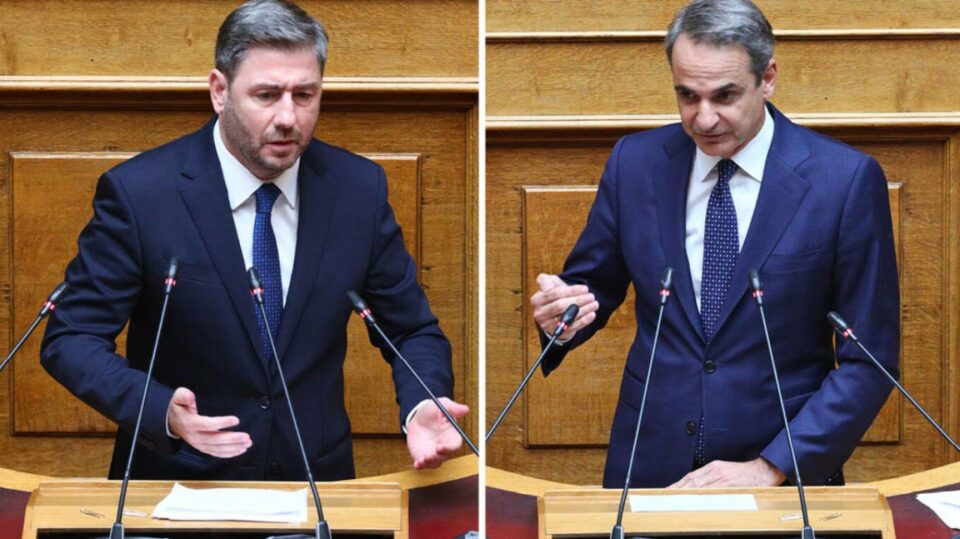 Η πρώτη αντιπαράθεση Μητσοτάκη - Ανδρουλάκη στη Βουλή για τους αγρότες στη Βουλή