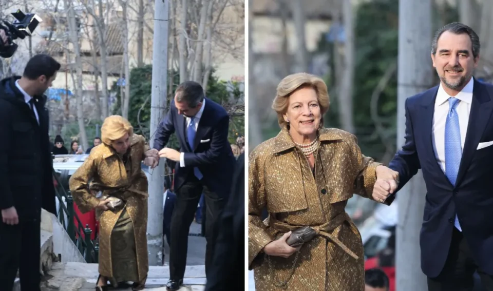 Νικόλαος Ντε Γκρες: Η μητέρα του Άννα - Μαρία "σκόνταψε" κατά την άφιξη τους στην εκκλησία