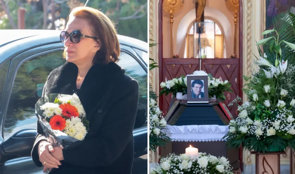 Πάνος Τουλιάτος: Στιγμές συγκίνησης στην κηδεία του ηθοποιού – Συντετριμμένη η Μαίρη Βιδάλη