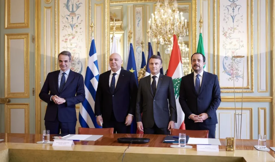 Ο Κυριάκος Μητσοτάκης στην τετραμερή στο Παρίσι