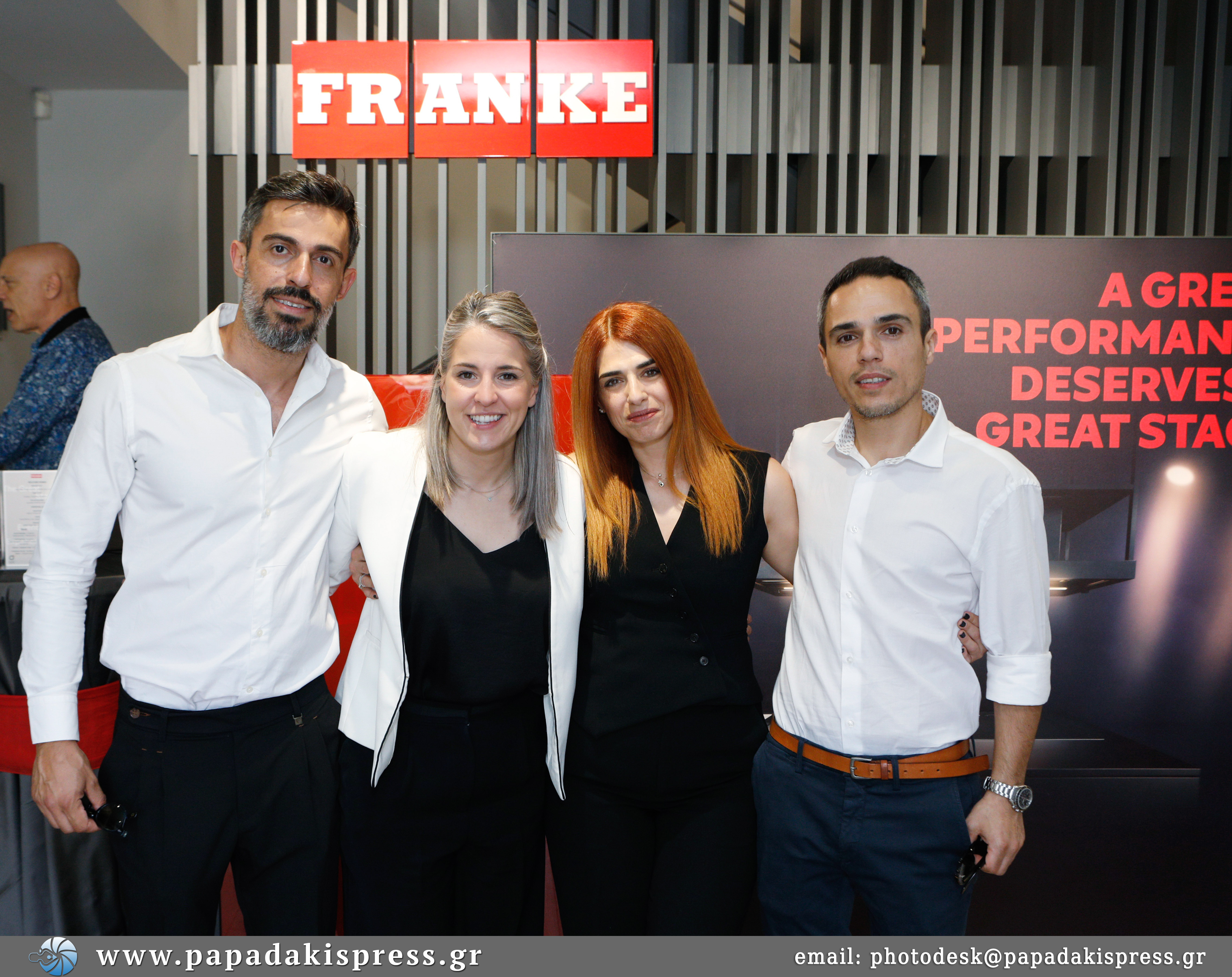 Κυριάκος Πελαγιάς ( Louarcho Trading Ltd ) Αριάδνη Σωτηροπούλου ( Managing Director Franke Hellas ) Ανθή Αρχοντίδου ( Louarcho Trading Ltd ) Νικόλαος Αρχοντίδης ( Louarcho Trading Ltd )
