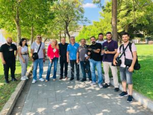 Το team της παραγωγής του σκηνοθέτη Φάνη Συνοδινού