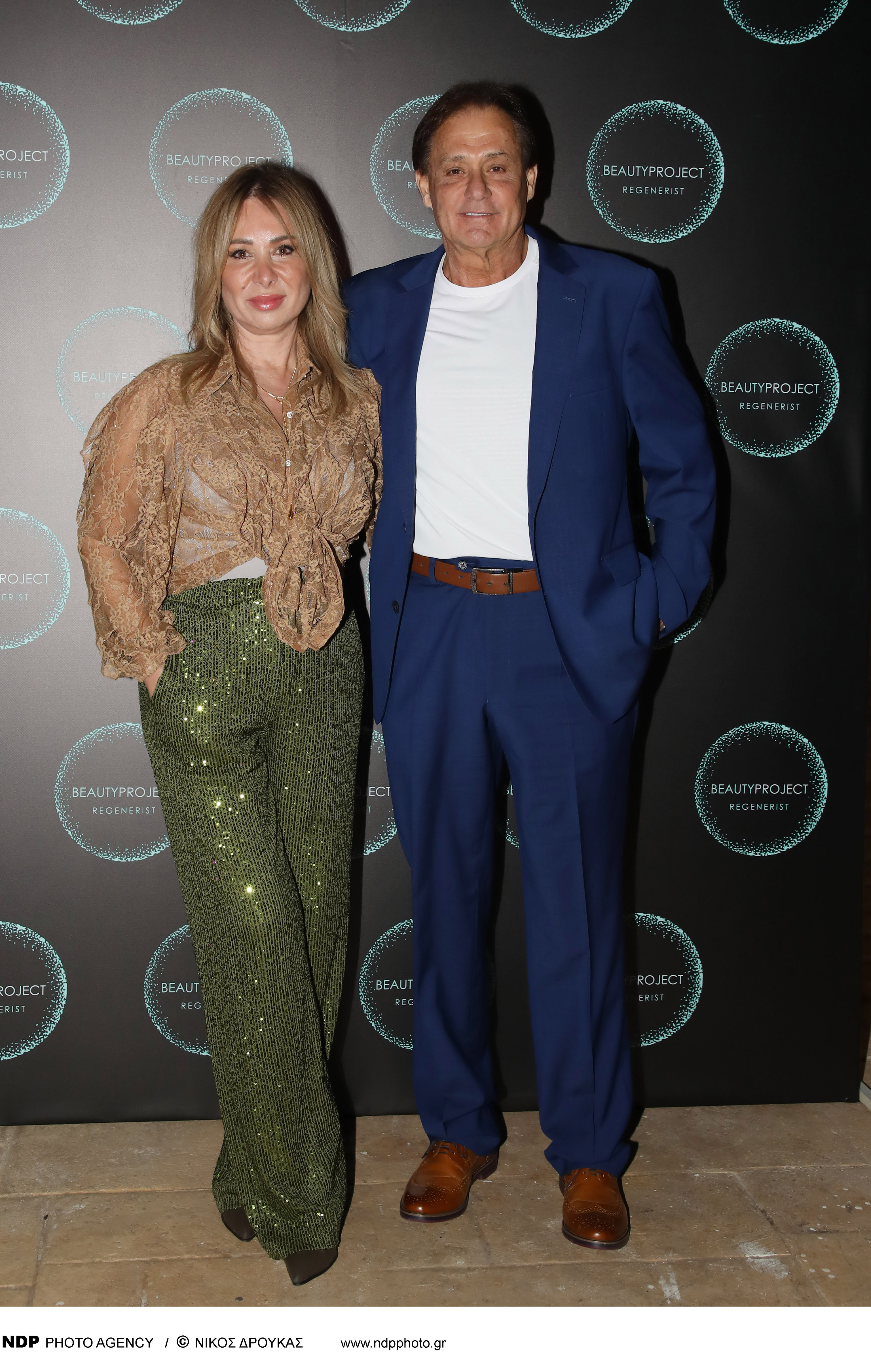 Οι ιδιοκτήτες του ομίλου ομορφιάς “Beauty Project Regenerist” Άννα Βαφία & Τάκης Σοφιάς
