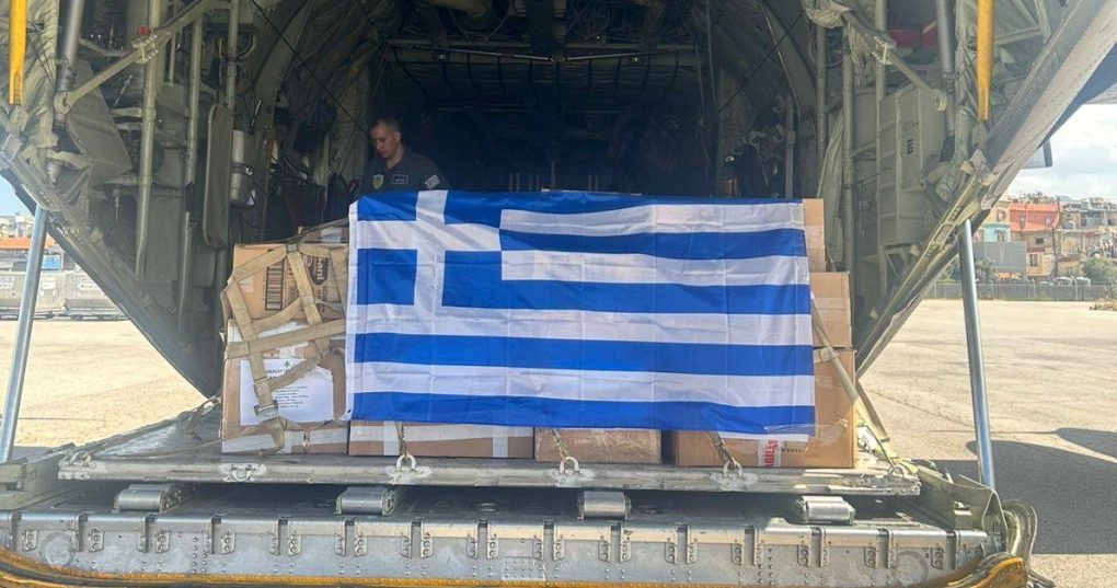 Ανθρωπιστική αποστολή της Ελλάδας στον Λίβανο με τη συμβολή των Ενόπλων Δυνάμεων
