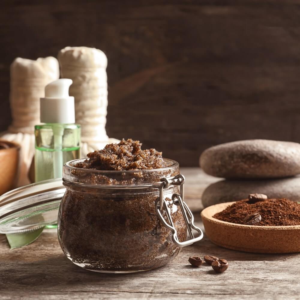 Σπιτικό scrub με καφέ
