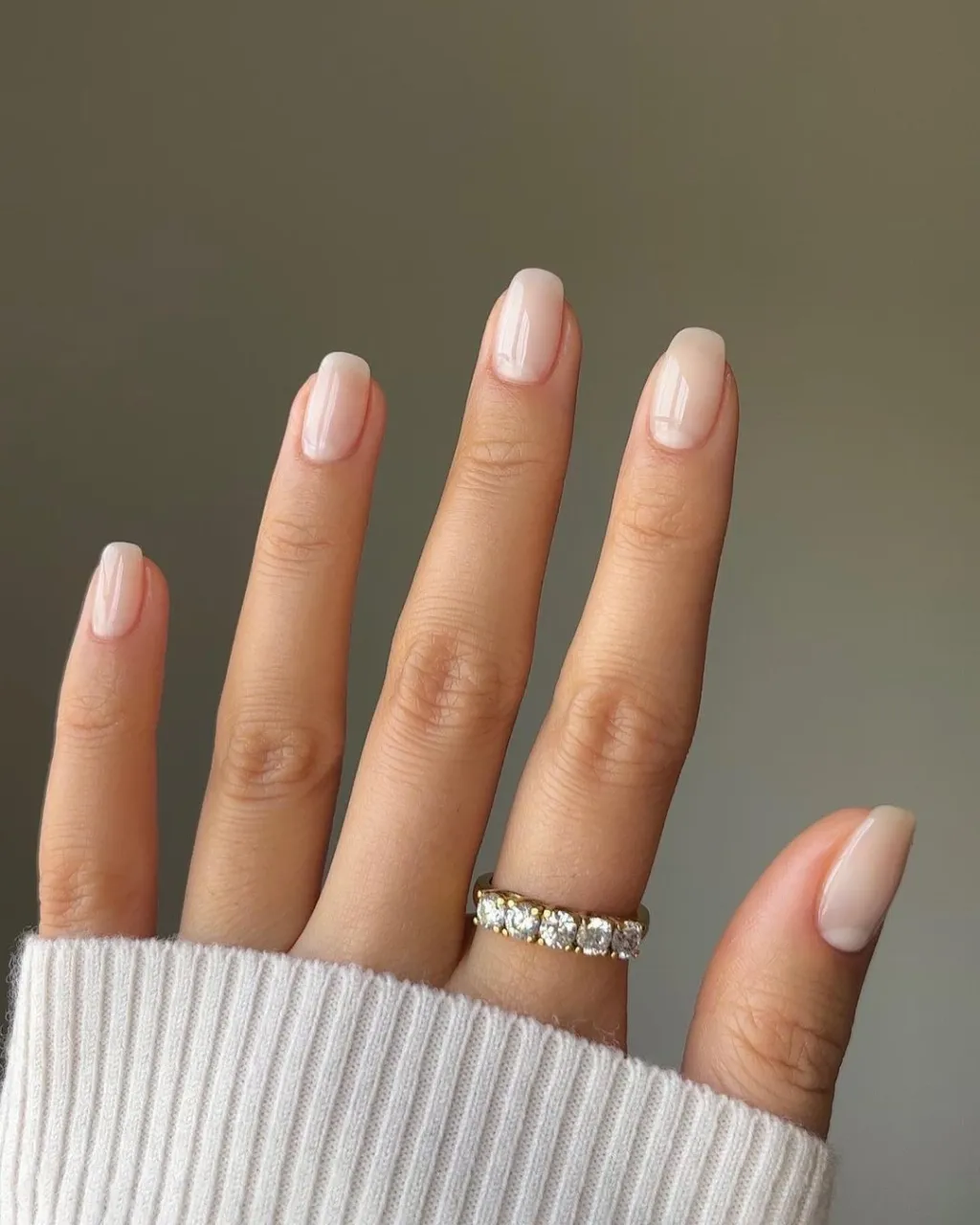 Milky nails